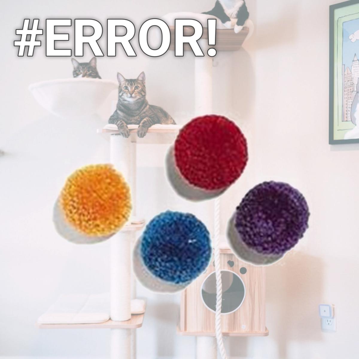Picture of ETHICAL CAT-2811 Wool Pom Poms With Catnip