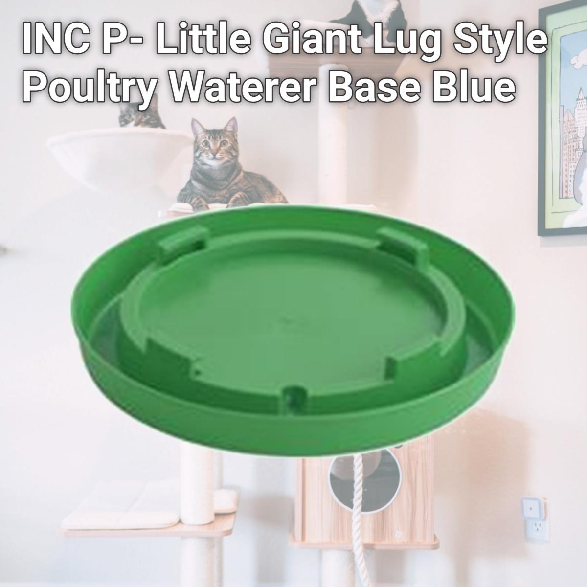 Picture of MILLER MFG CO INC P-780LIMEGREEN Little Giant Lug Style Poultry Waterer Base  Blue