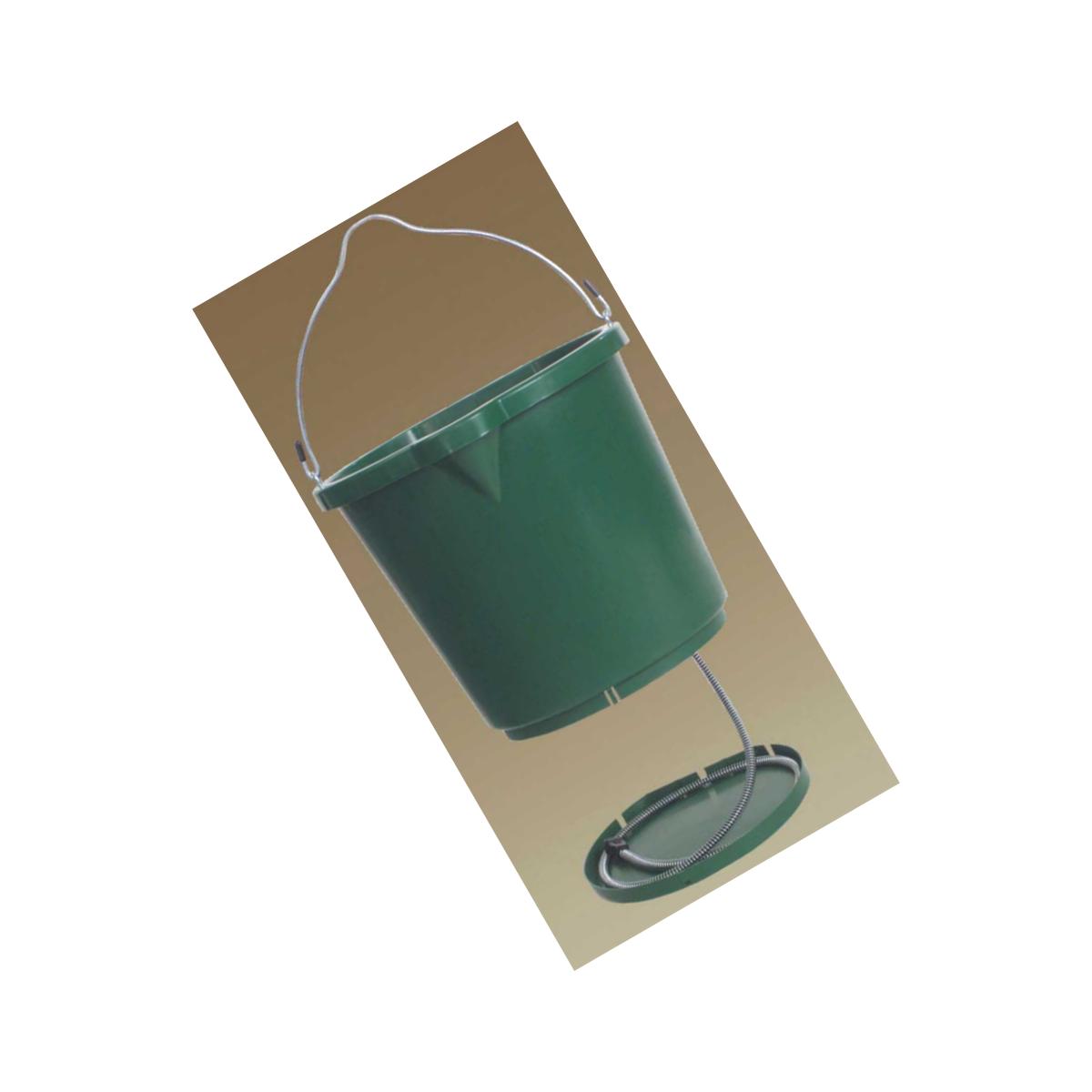 Picture of Farm Innovators Heated Flat Back Bucket Green 5 Gallon - FB-120