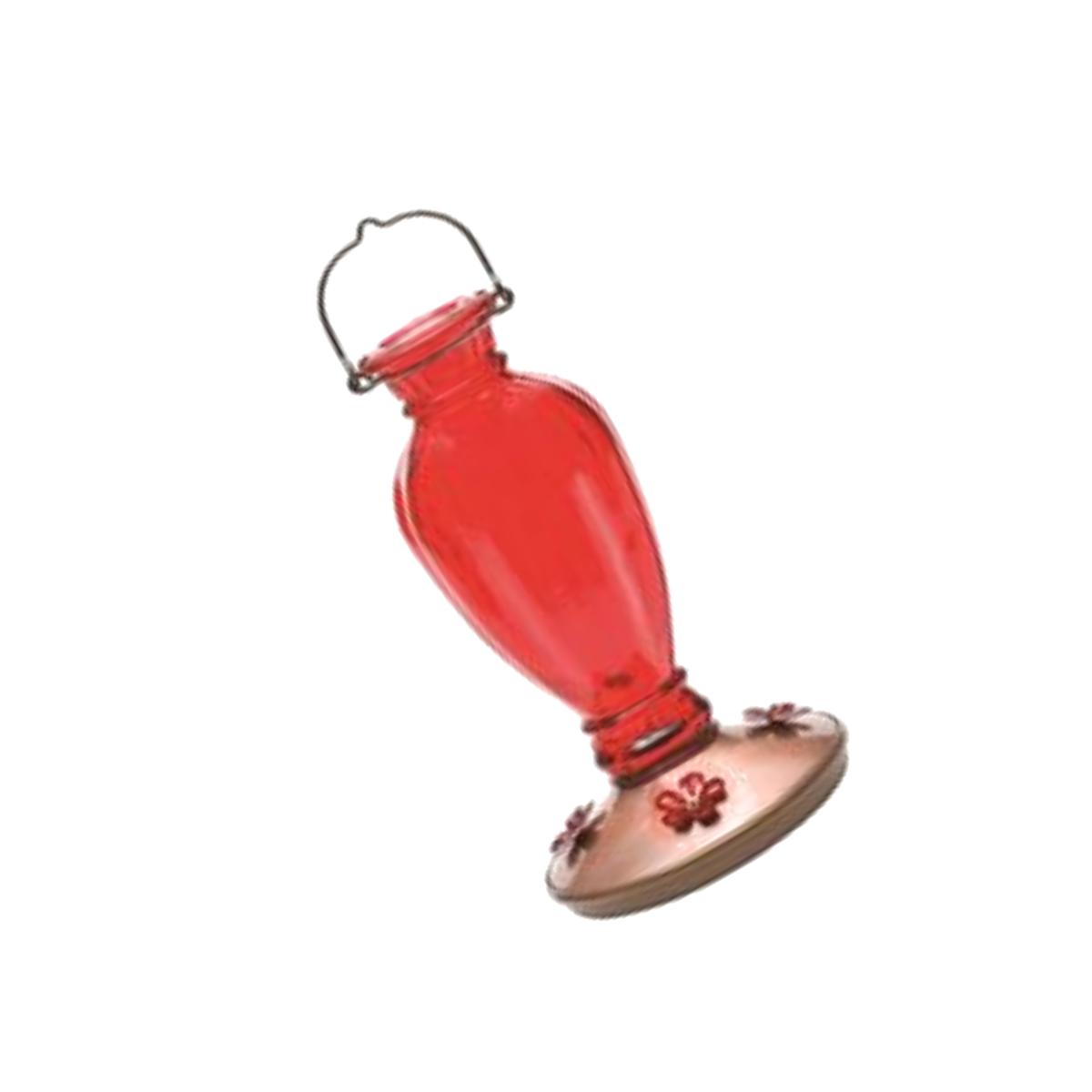 Picture of Woodstream 683970 24 oz Daisy Vase Vintage Hummingbird Feeder - Red