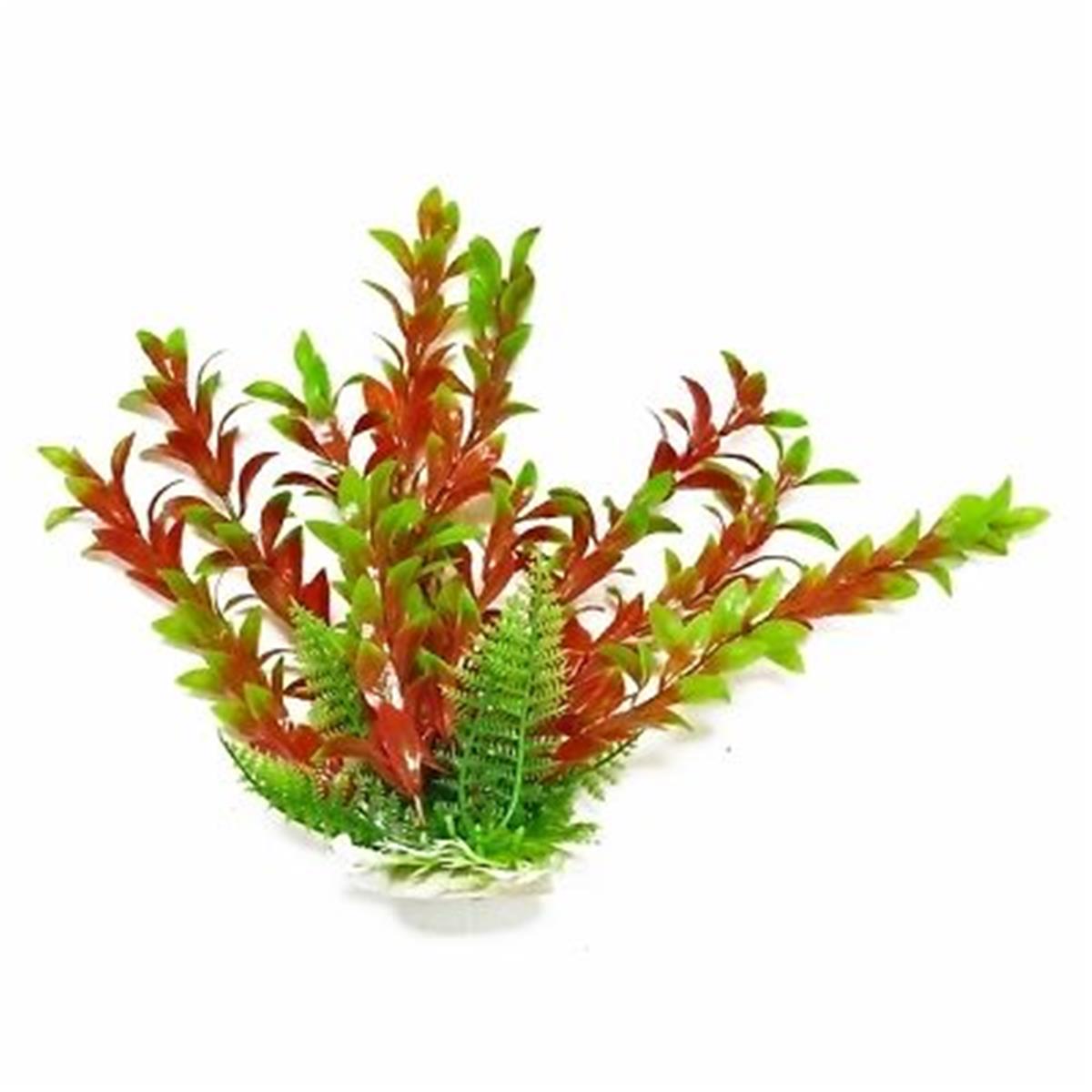 Picture of Aquatop Aquatic Supplies 003588 12 in. Hygro-Like Aquarium Plant with Weighted Base - Green & Red