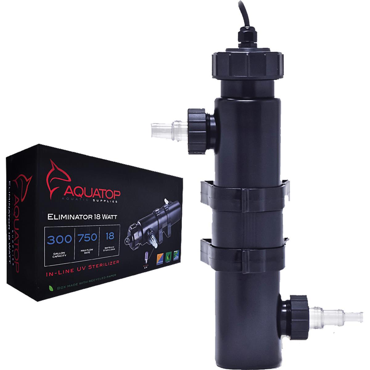 003550 18 watts Inline UV Aquarium Sterilizer - Black