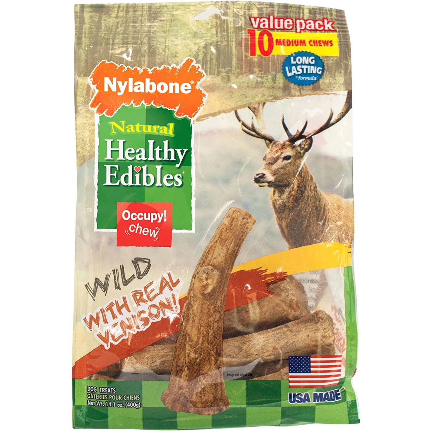 Picture of Nylabone 491606 Healthy Edibles Antler - Venison