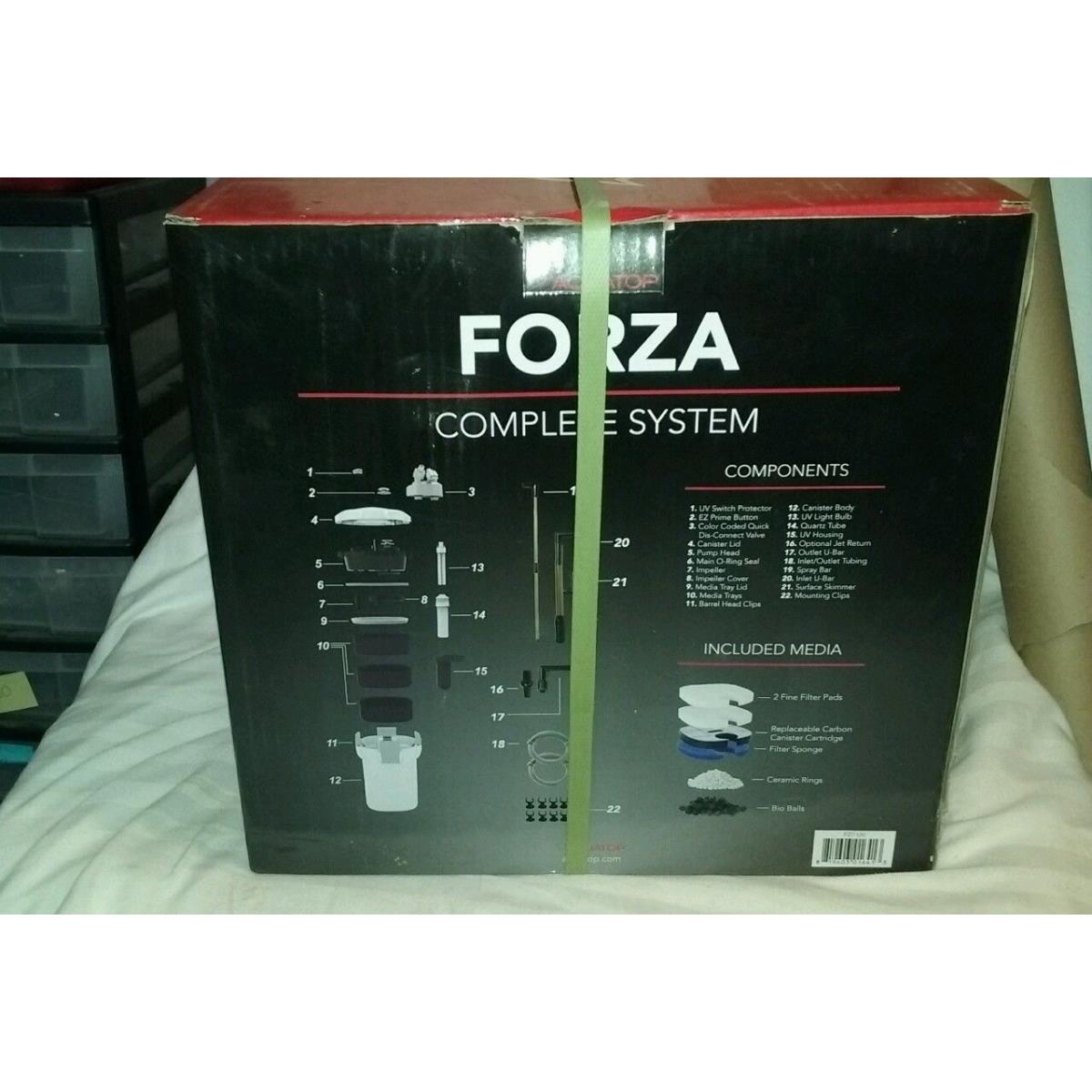 Picture of Aquatop Aquatic Supplies 003635 295 gph Forza Multi-Stage Canister Filter with UV Sterilization