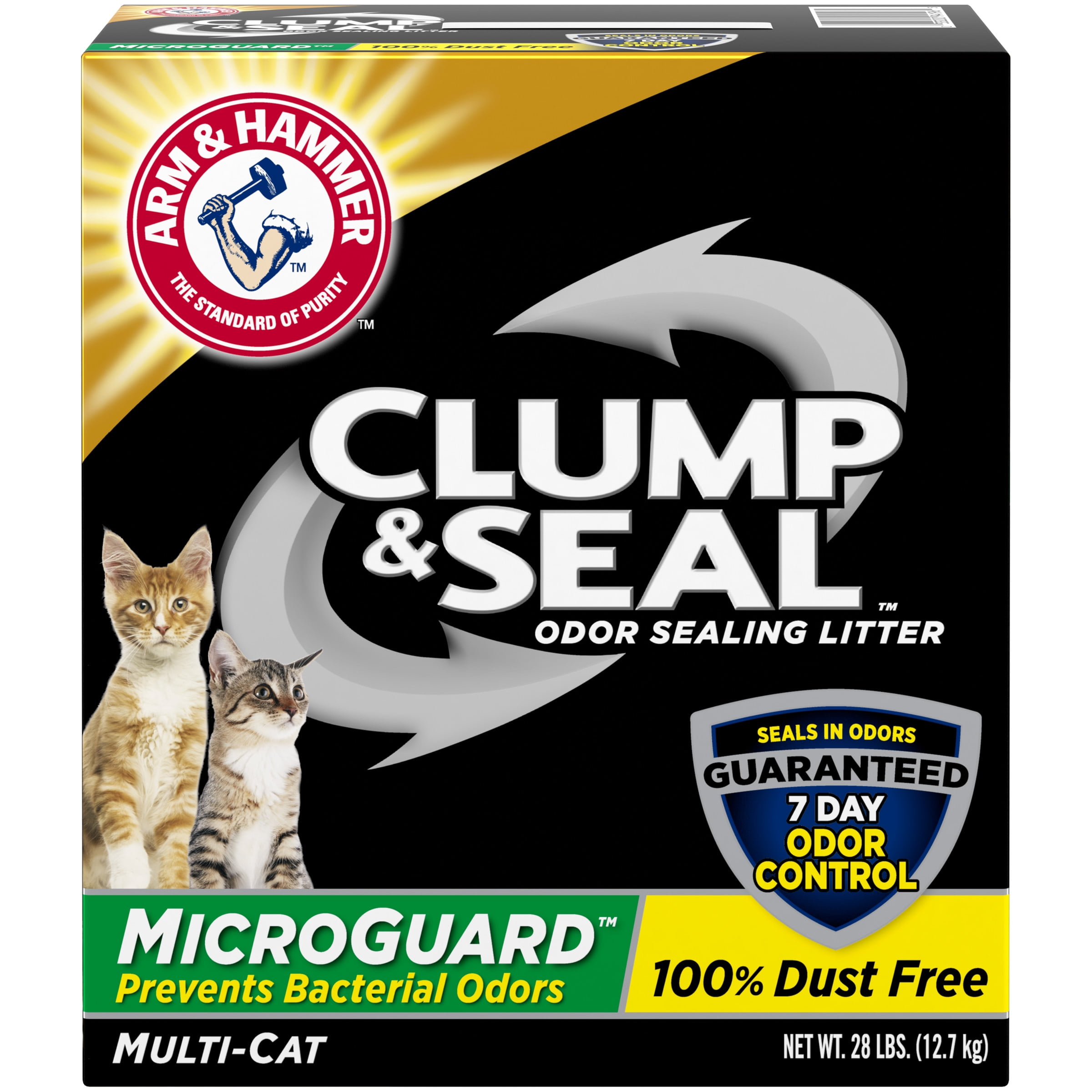 Picture of Arm & Hammer 571789 28 lbs Clump & Seal Microguard Odor Sealing Litter
