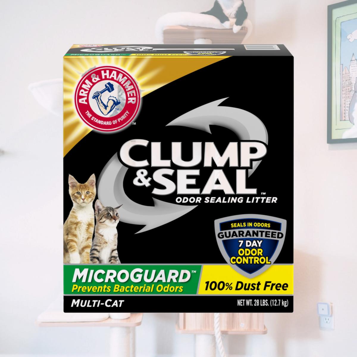 Picture of Arm & Hammer 571789 28 lbs Clump & Seal Microguard Odor Sealing Litter