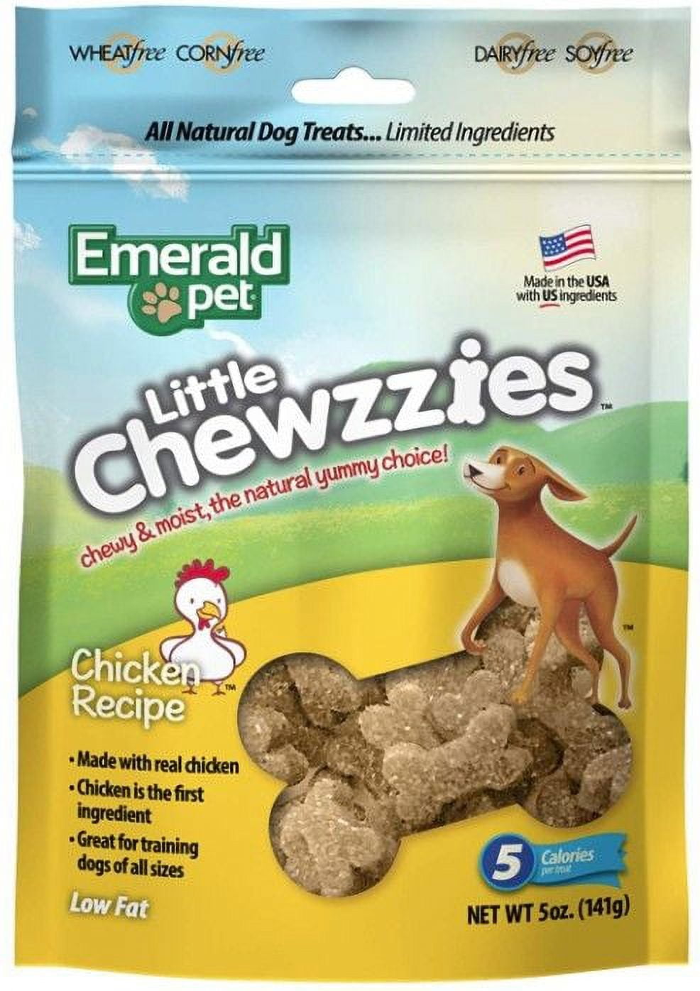 Picture of Emerald Pet Products 024084 5 oz Smart & Tasty Little Chewzzies Dog Treats - Chicken