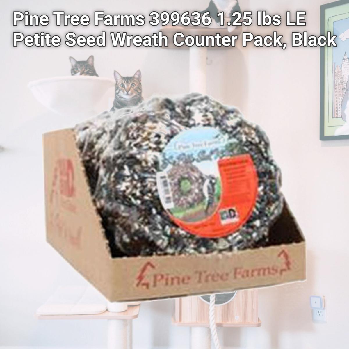 Picture of Pine Tree Farms 399636 1.25 lbs LE Petite Seed Wreath Counter Pack, Black