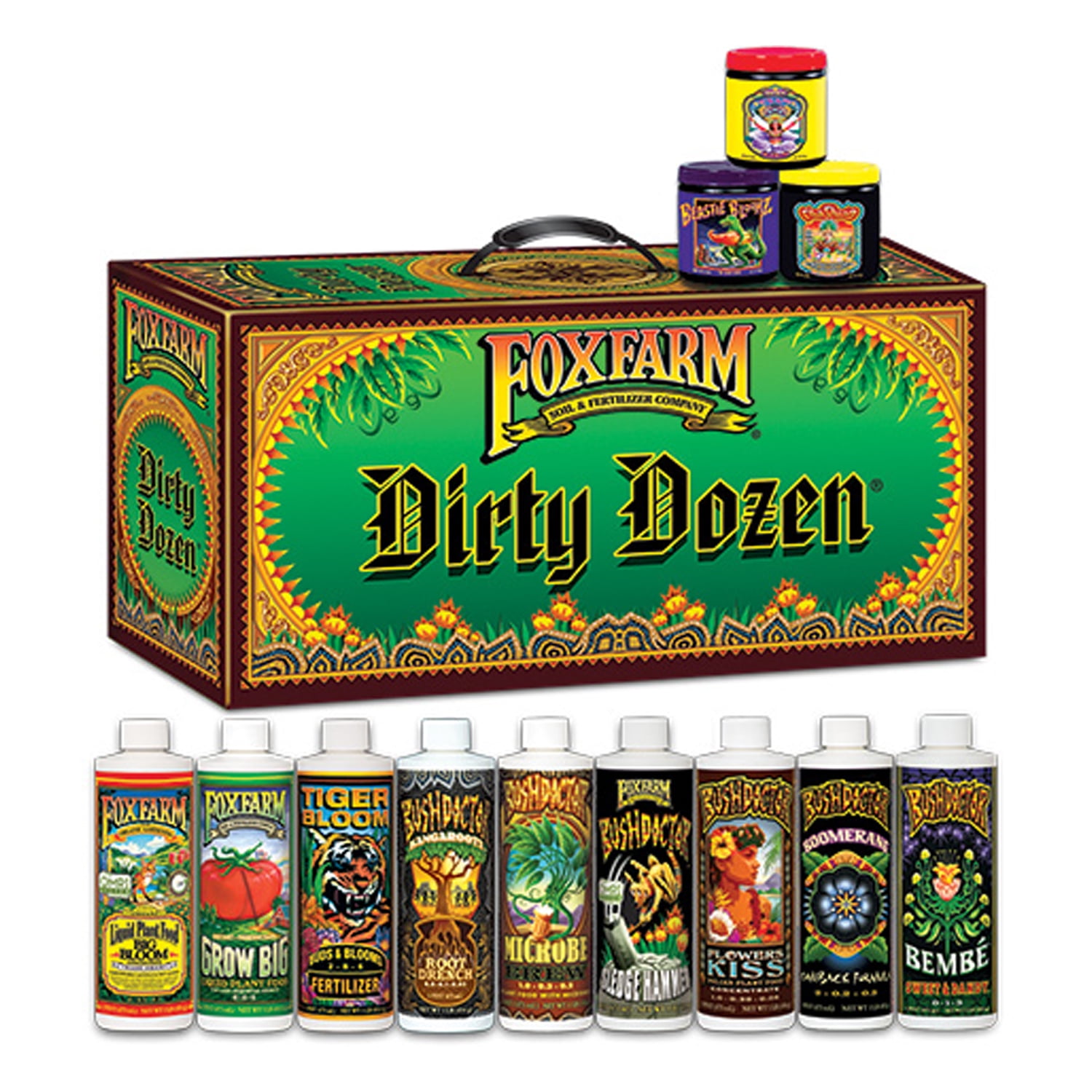 Picture of Fox Farm Soil & Fert 086157 6 oz Dirty Dozen Starter Kit