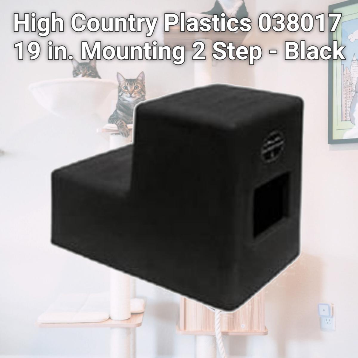 Picture of High Country Plastics 038017 19 in. Mounting 2 Step - Black