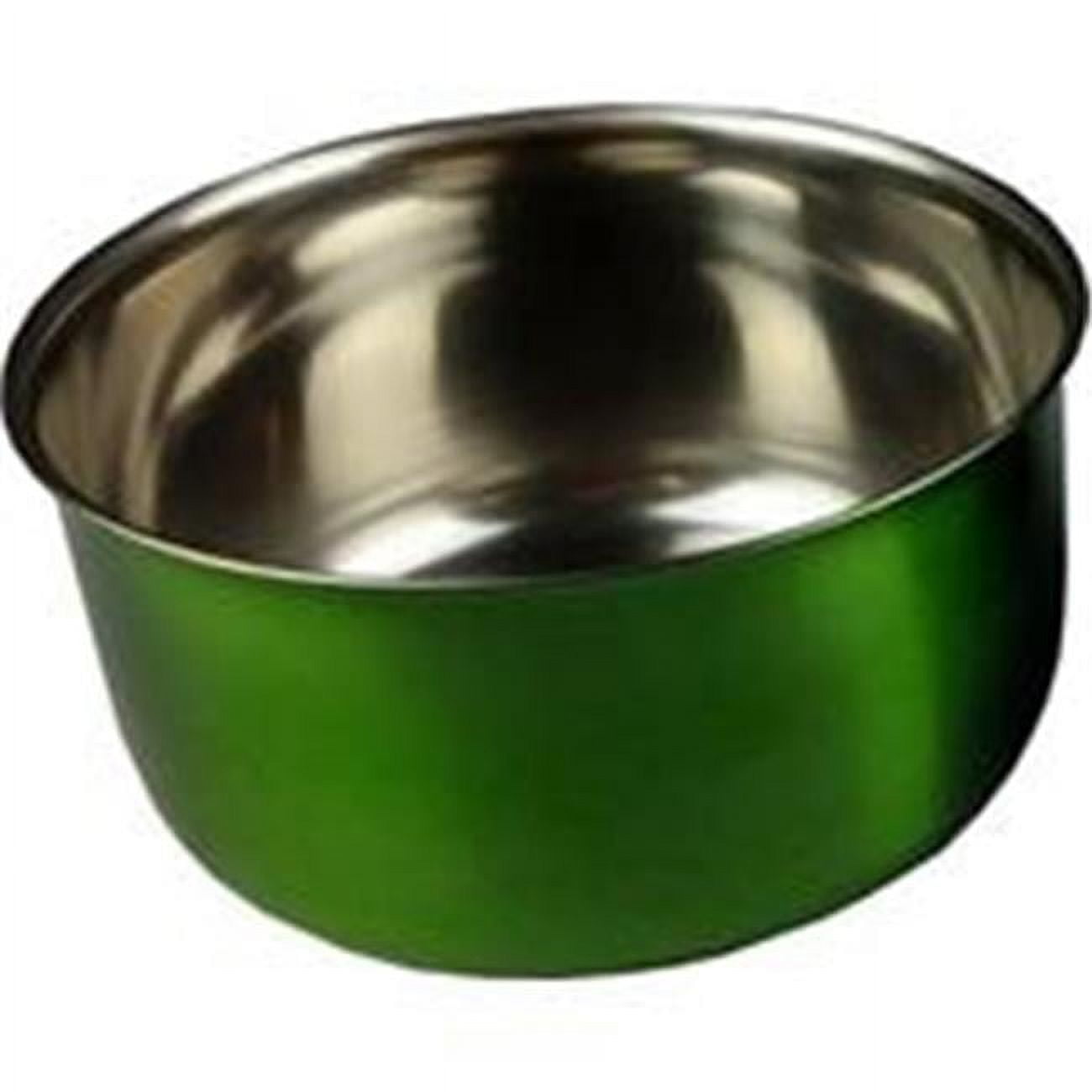 Picture of A & E Cage 001531 10 oz Stainless Steel Coop Cup with Bolt Hanger, Green