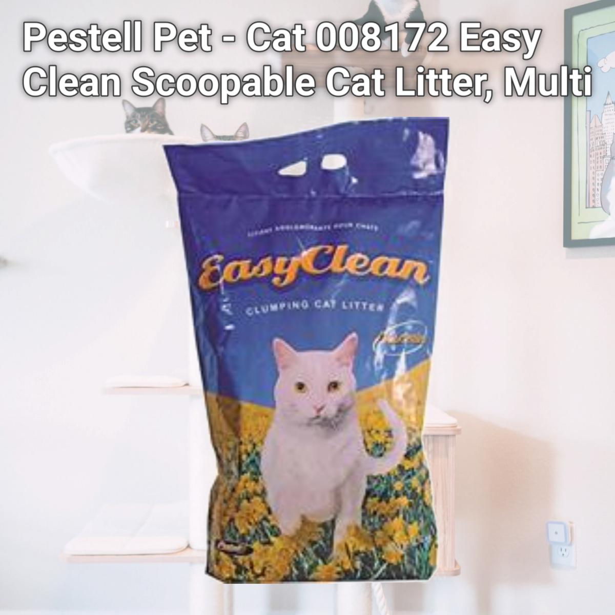 Picture of Pestell Pet - Cat 008172 Easy Clean Scoopable Cat Litter, Multi