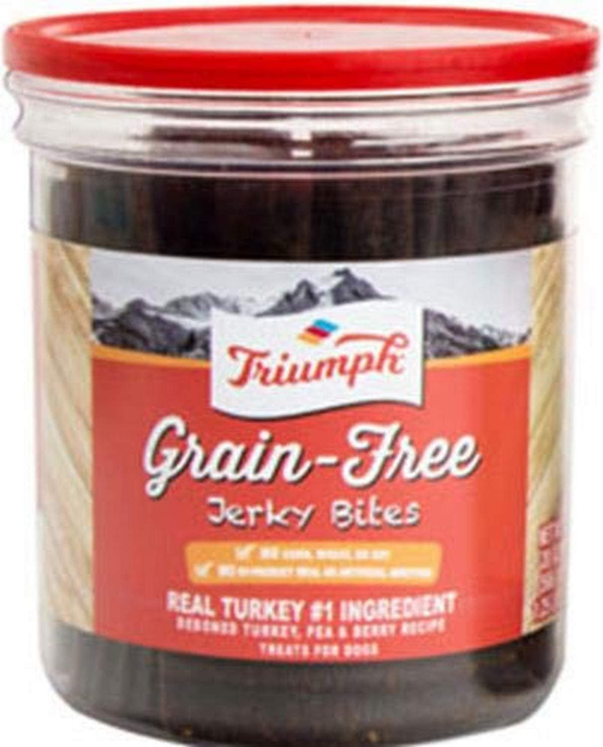 Picture of Triumph 486147 20 oz Grain Free Jerky Bites, Turkey