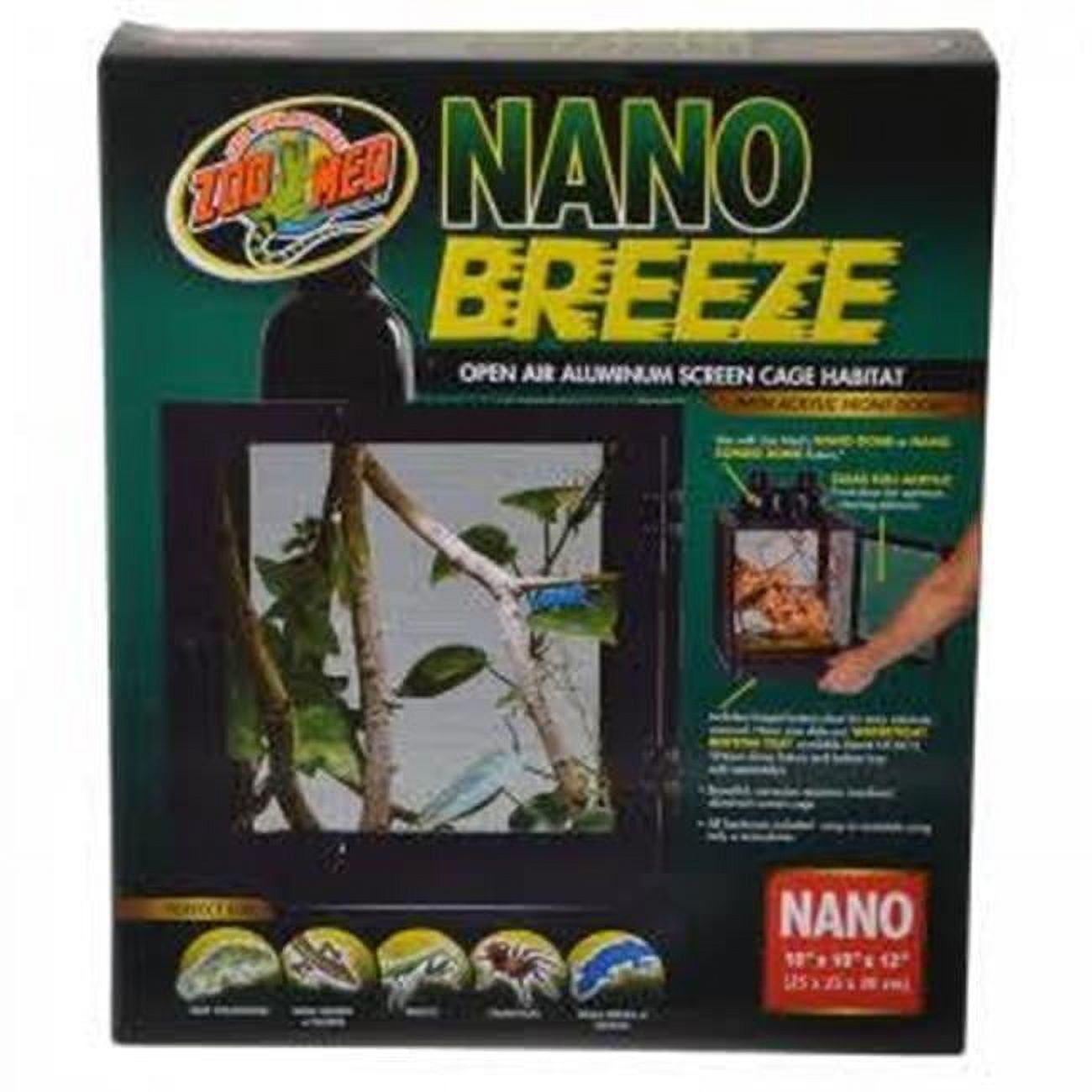 Picture of Zoo Med Laboratories 690433 10 x 10 x 12 in. Nano Breeze Alumuninum Screen Cage