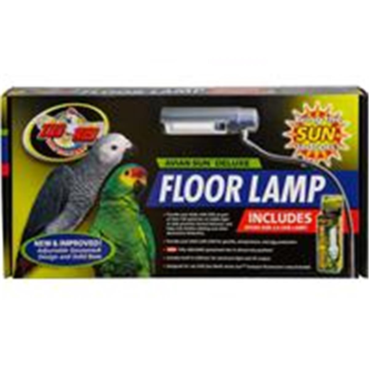Picture of Zoo Med Laboratories 690522 Aviansun Deluxe Floor Lamp with Avian Sun