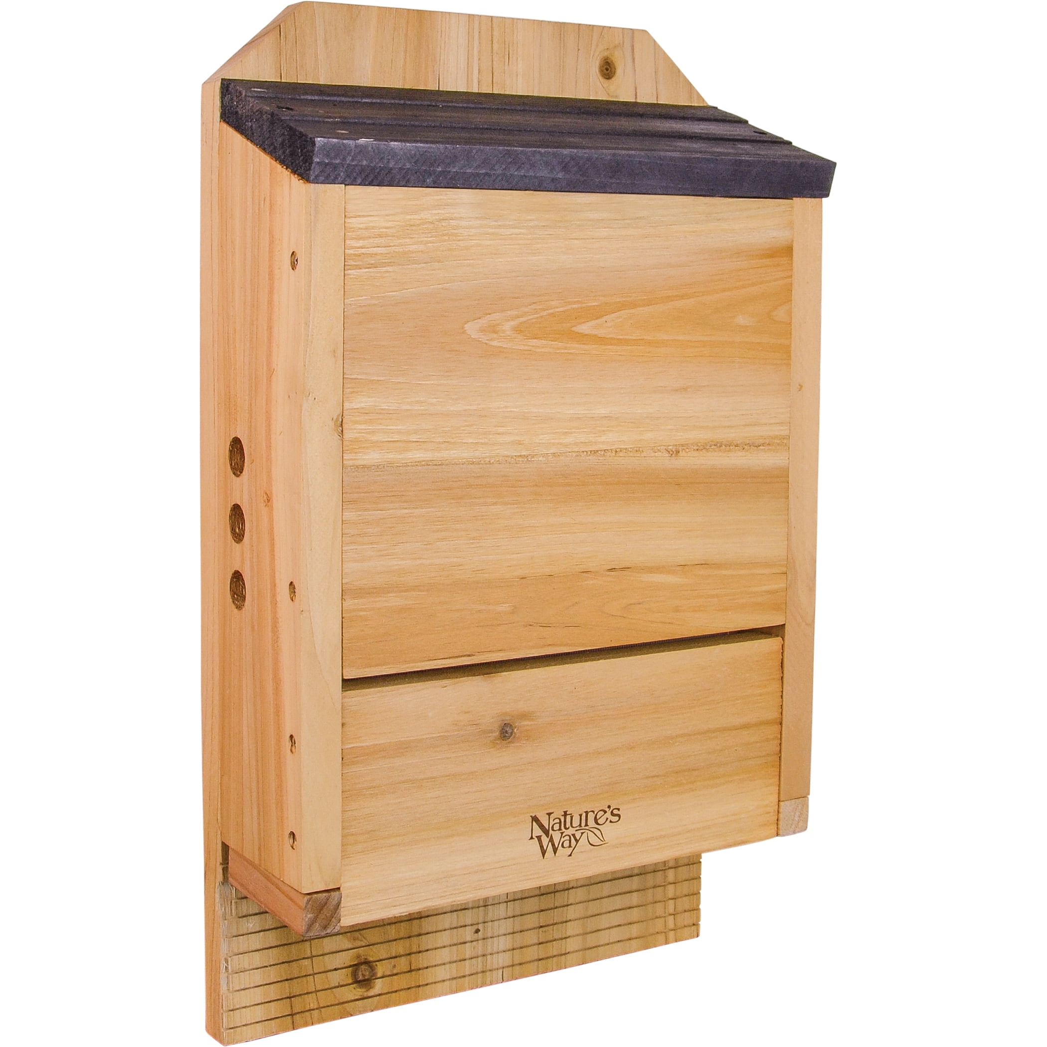 Picture of Natures Way Bird Products 66222 Cedar Series 3 Chamber Bat House  Cedar