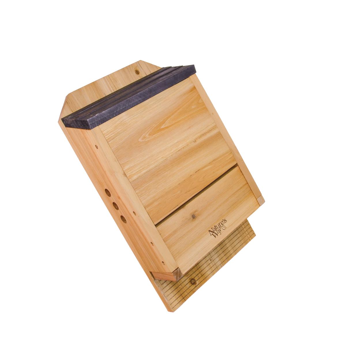 Picture of Natures Way Bird Products 66222 Cedar Series 3 Chamber Bat House  Cedar