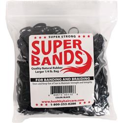 Picture of Healthy Haircare Product 36001 0.25 lbs Super Bands&#44; Black