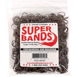Picture of Healthy Haircare Product 36002 0.25 lbs Super Bands&#44; Brown