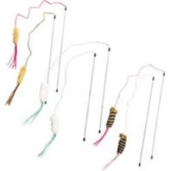 Picture of Ethical Cat 52062AS 44 in. Leather Strand Teaser Wand - 6 Piece