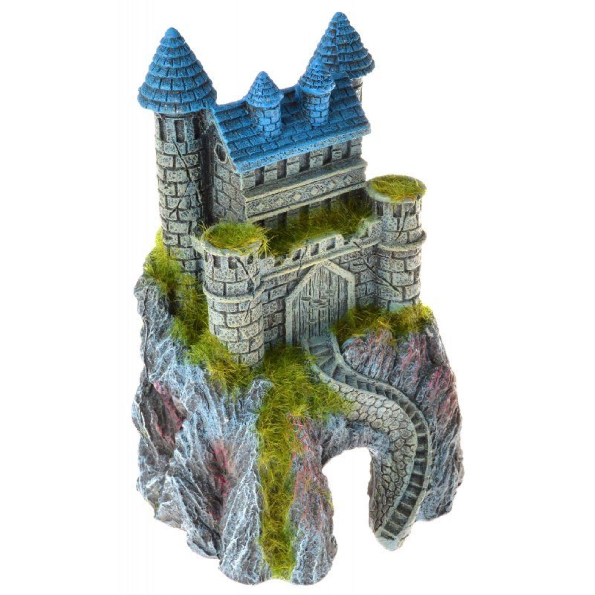 Picture of Blue Ribbon Pet Products EE-1123 Mountain Top Castle with Moss&#44; Assorted color - Small