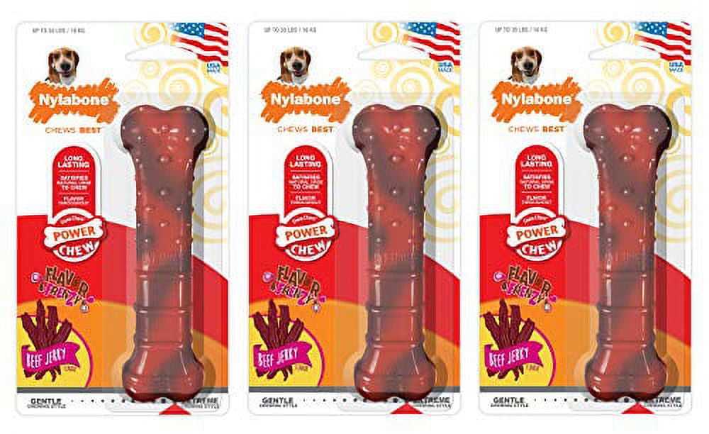 Picture of TFH Publications-Nylabone NBJ103P Power Chew Textured Bone - Wolf