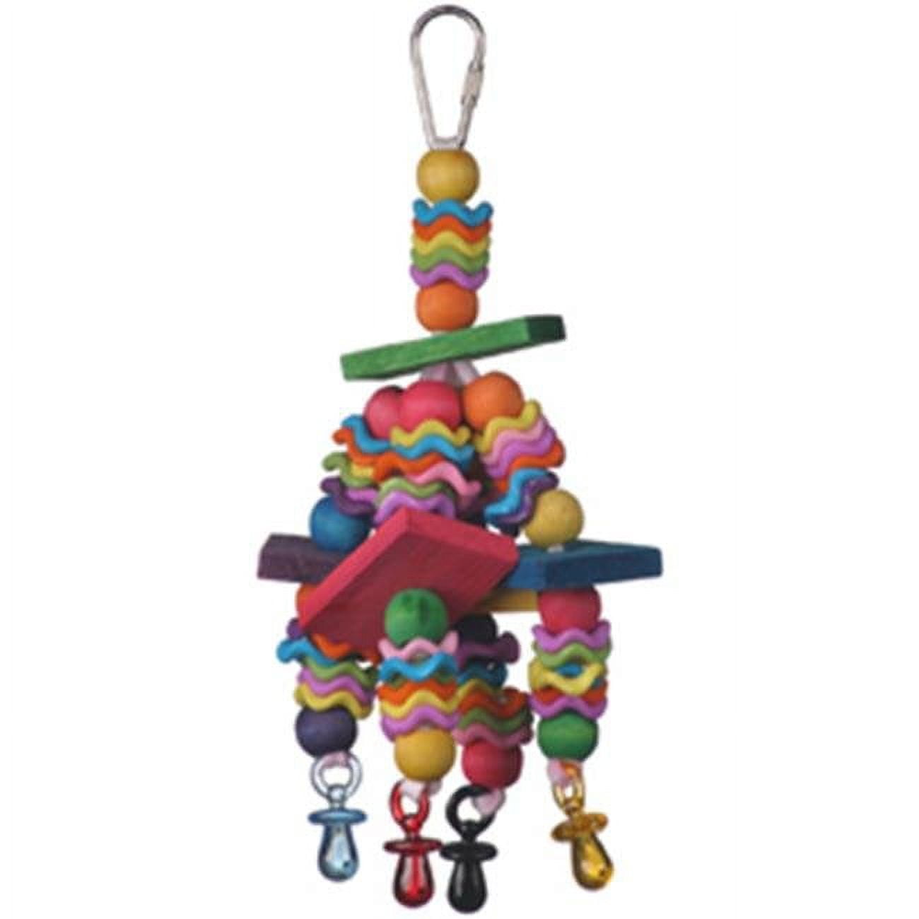 Picture of A&E Cage HB01409 Happy Beaks Fiesta Blocks Bird Toy