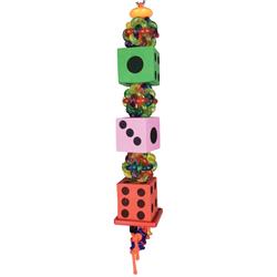 Picture of A&E Cage HB916 Happy Beaks Tumbling Dice Bird Toy - 8 x 2 x 2 in.