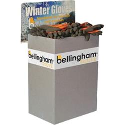 BINWG3382 Wholesale Garden Insulated Liquidproof Glove Half Bin - Orange, Assorted Size
