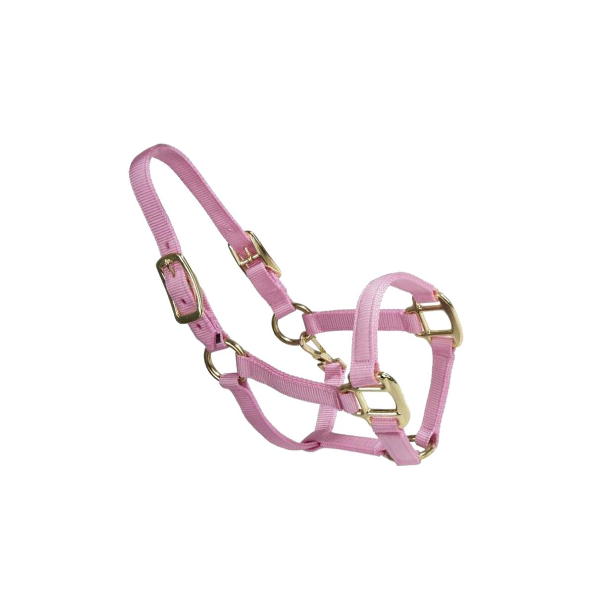 Picture of Horse & Livestock Prime H325NLPK Premium Halter Chin with Snap - Pink&#44; Weanling