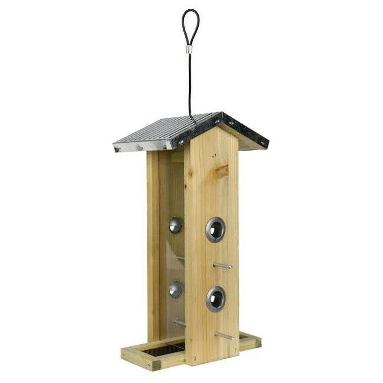 Picture of Natures Way Bird Products WWGF1 1.5 qt. Galvanized Weathered Vertical Feeder - 14 x 7 x 8.25 in.
