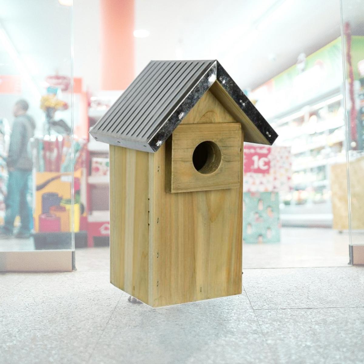 Picture of Natures Way Bird Products WWGH3 Galvanized Weathered Bluebird House - 11 x 6.75 x 6 in.