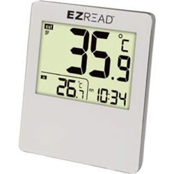 840-1500 Digital Thermometer with Clock - Large
