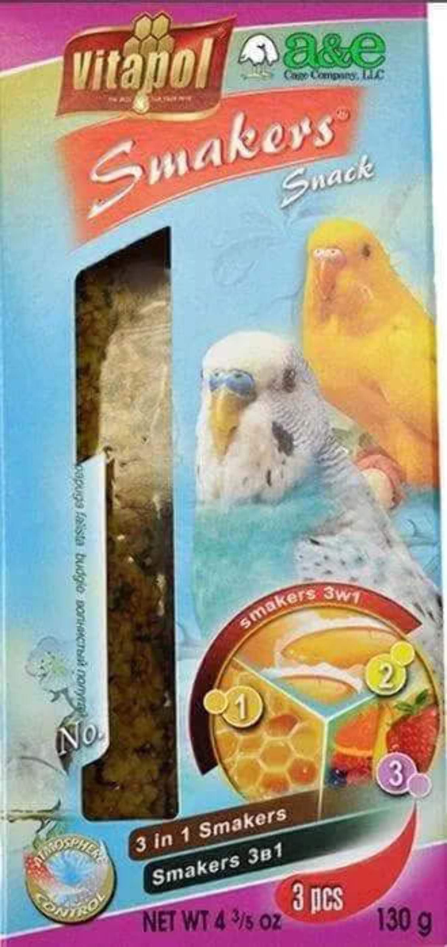 Picture of A&E Cage ZVP-2109 Treat Stick 3-in-1 Mix Parakeet - Pack of 2
