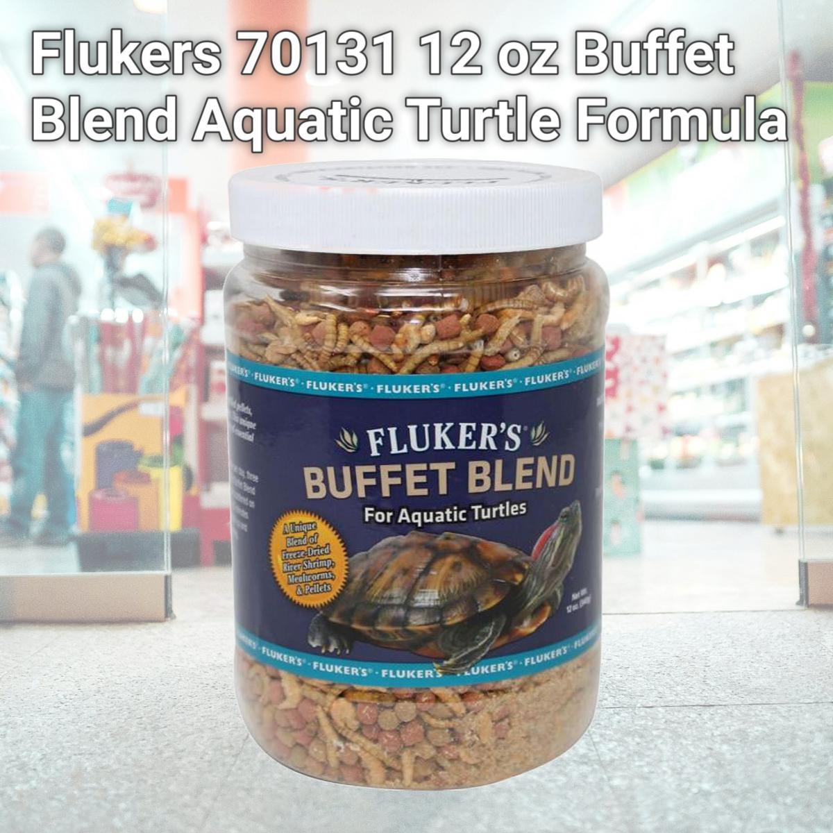 Picture of Flukers 70131 12 oz Buffet Blend Aquatic Turtle Formula 