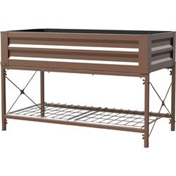Products 83361 Metal Elevated Garden, Timber Brown