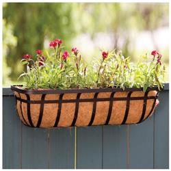 36-Inch Black Window Planter - Durable Design for Outdoor Use