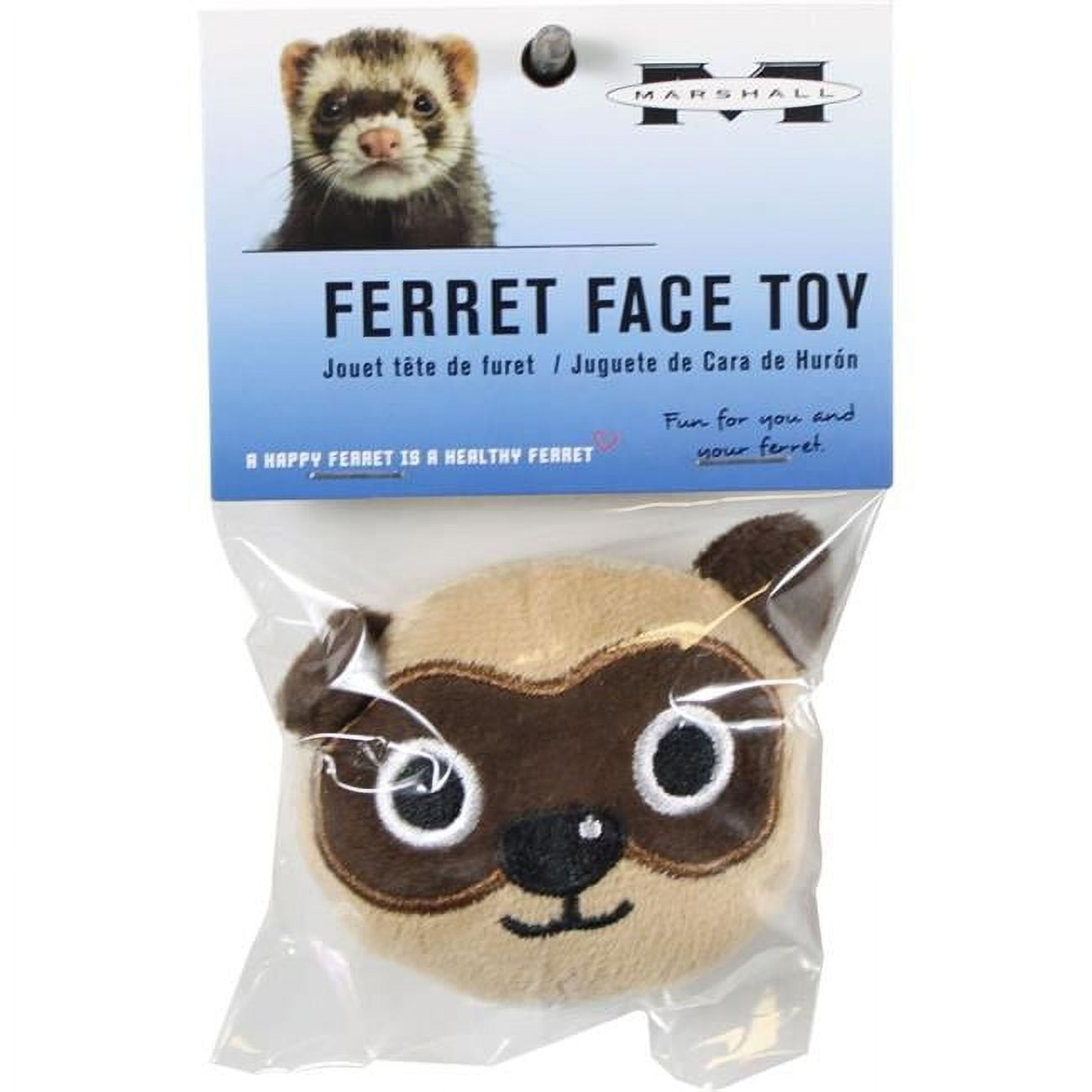 Picture of Marshall Pet Products FT-467 Marshall Ferret Face Toy - Pack of 144