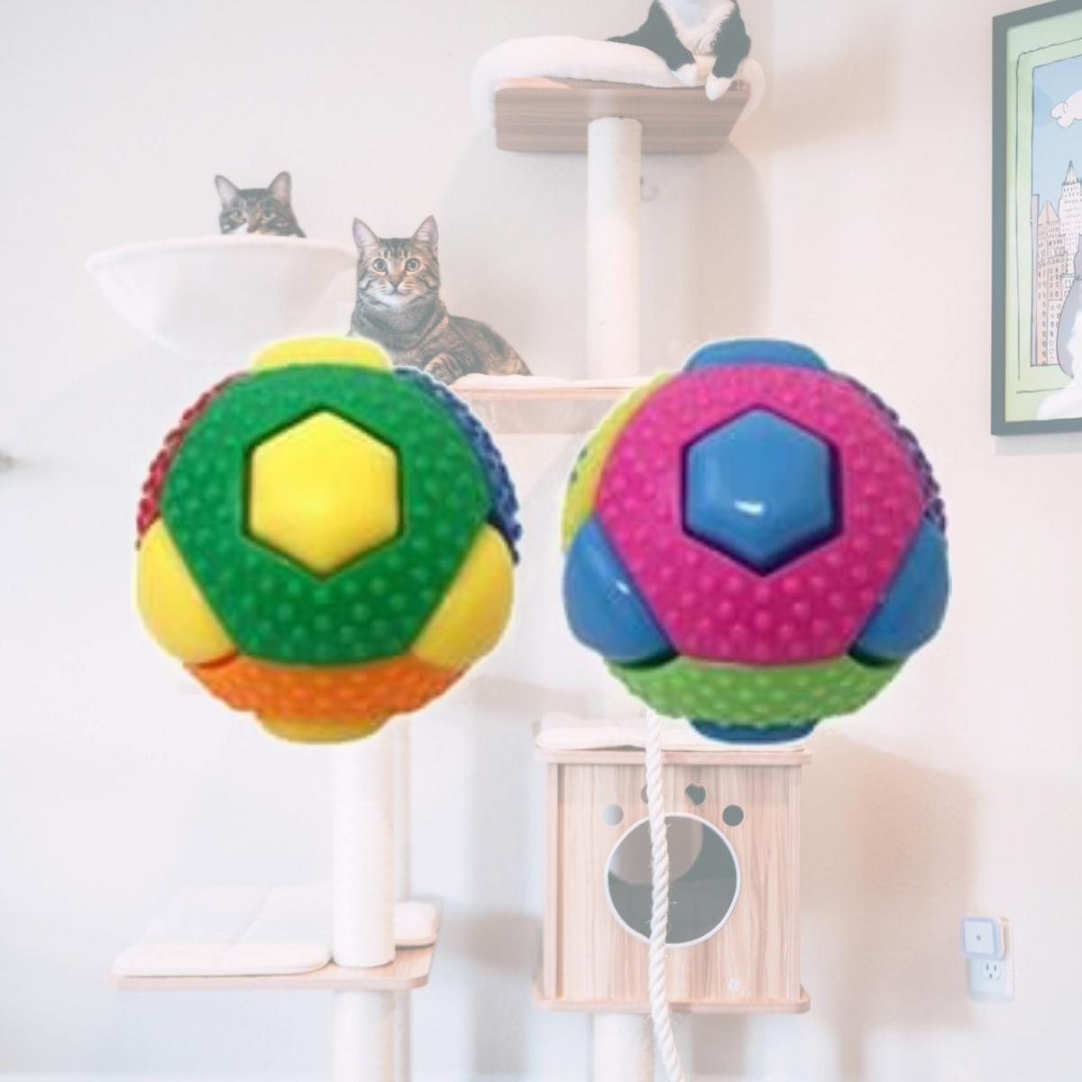 Picture of Multipet International 51486 Theo Ball with 8 Squeakers&#44; Assorted Color