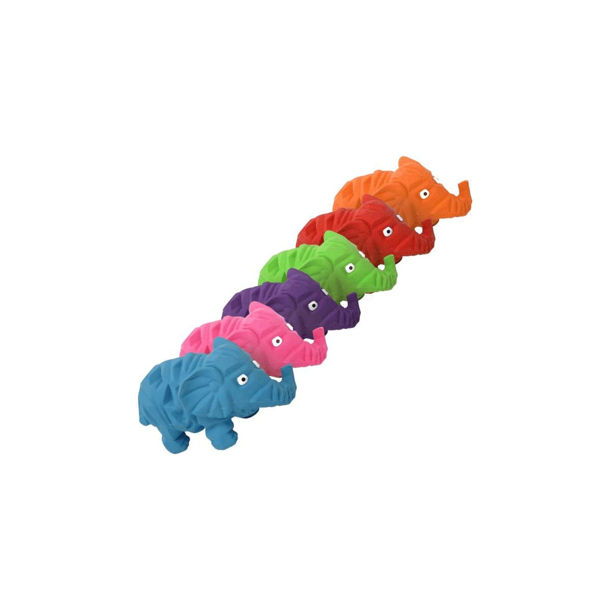 Picture of Multipet International 61274 Origami Elephant Latex Toy, Assorted Color 