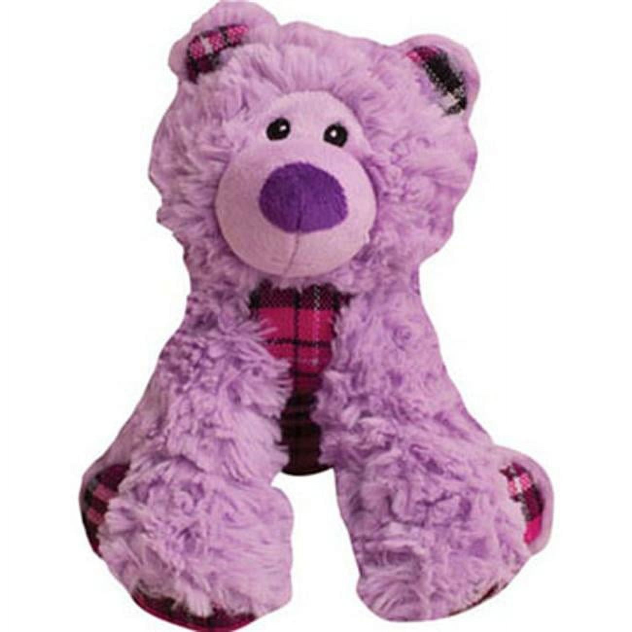 11 in. Bella the Bear Toy, Purple & Plaid
