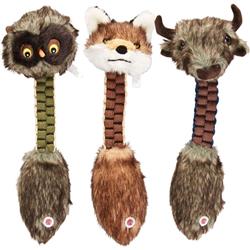 54411 13 in. Furzz Braided Plush Toy - Assorted Color