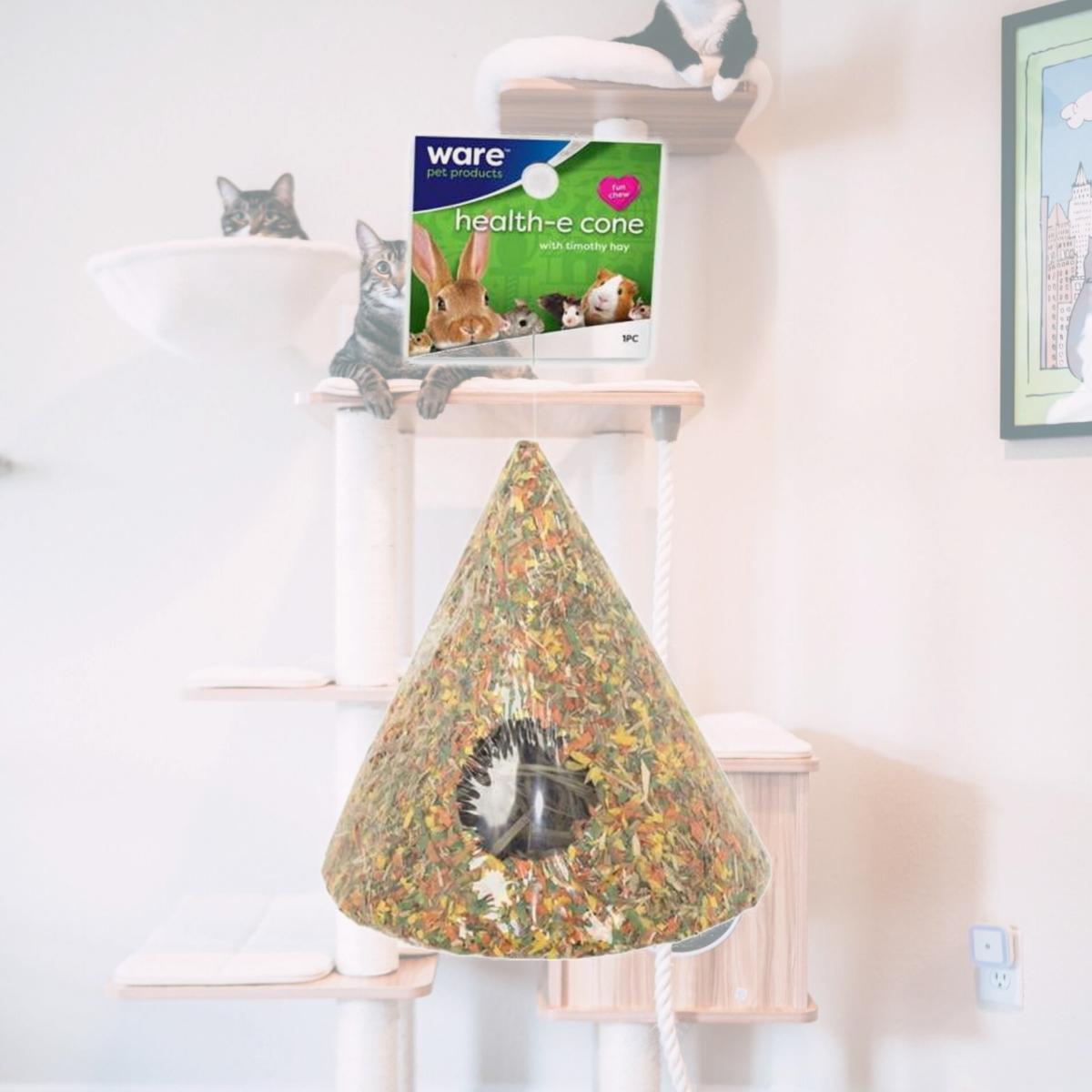 Picture of Ware Manufacturing 13097 Natural Critter Ware Health-E-Cone with Timothy Hay