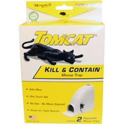 Picture of Motomco 008-33582 Tomcat Kill & Contain Mouse Trap&#44; White - Pack of 2