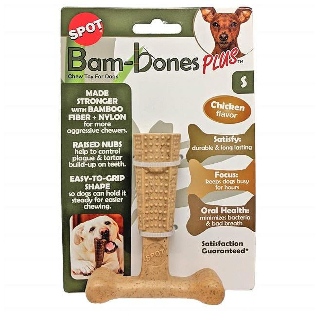 Picture of Ethical Dog 54489 4 in. Bambone Plus Chew Chicken Toy for Dogs