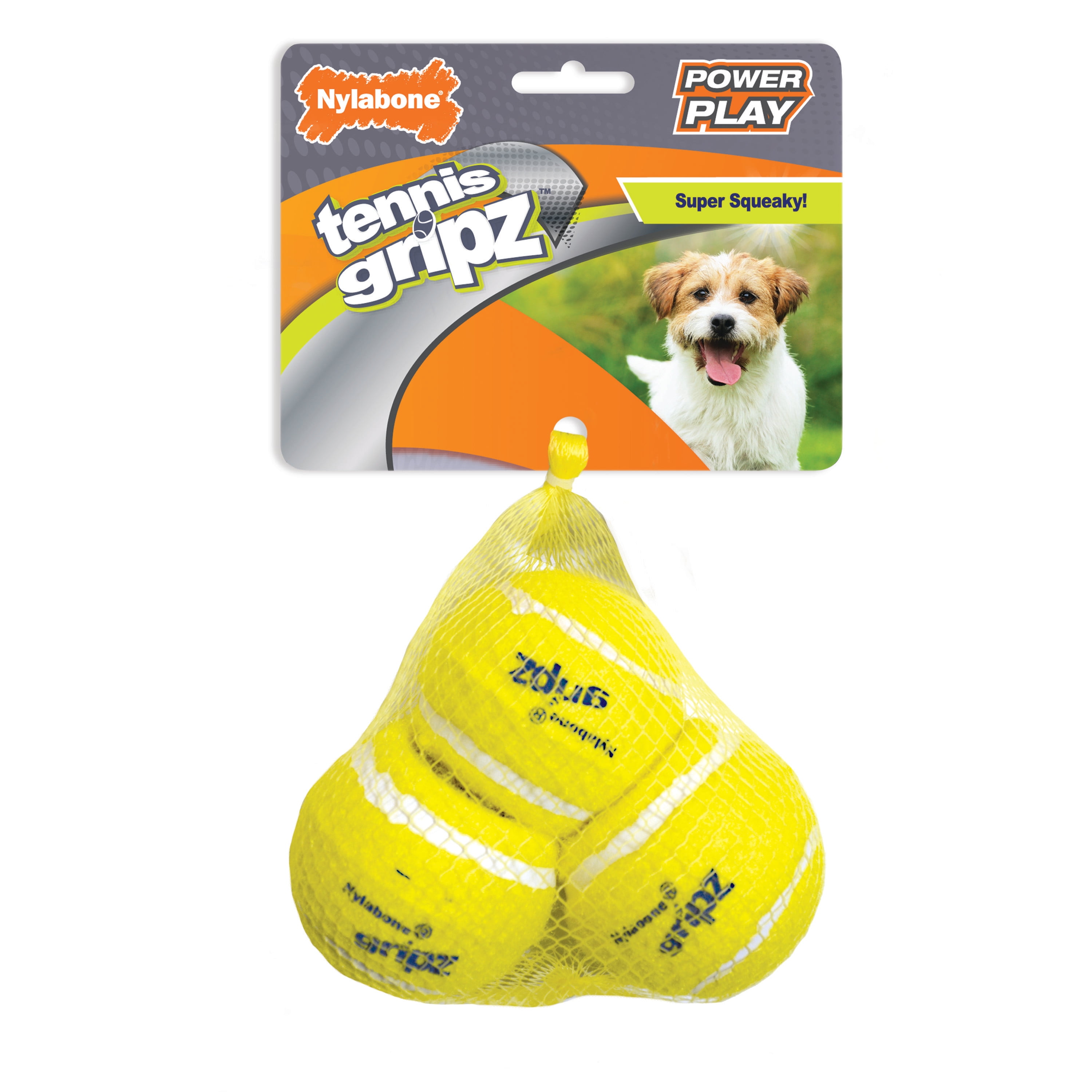 Picture of TFH Publications & Nylabone NPLY003P Power Play Tennis Gripz Ball&#44; Small - Pack of 3