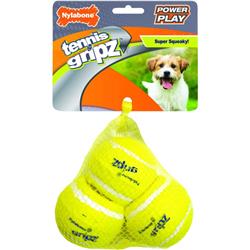 Picture of TFH Publications & Nylabone NPLY004P Power Play Tennis Gripz Ball&#44; Medium - Pack of 3