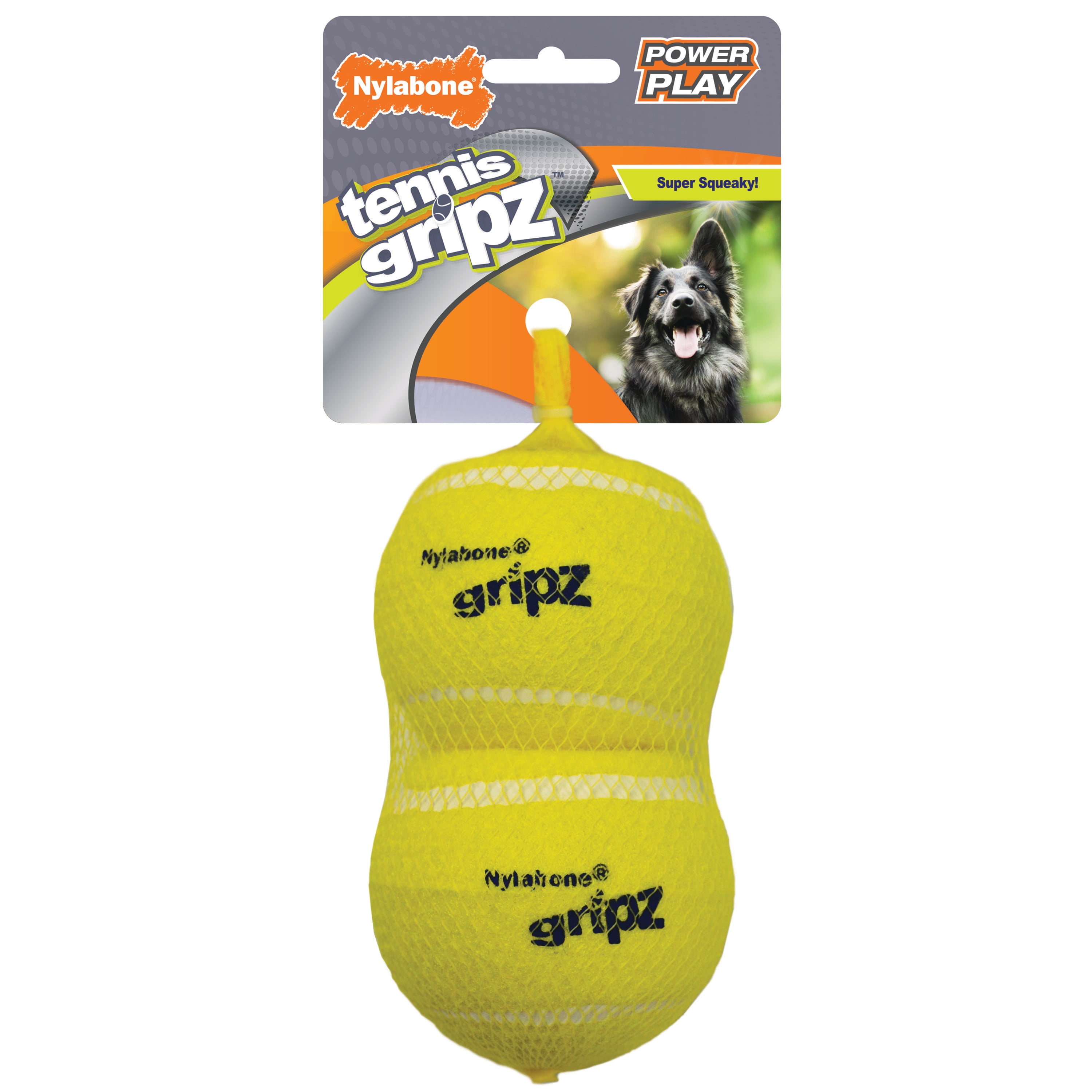 Picture of TFH Publications & Nylabone NPLY005P Power Play Tennis Gripz Ball&#44; Large - Pack of 2