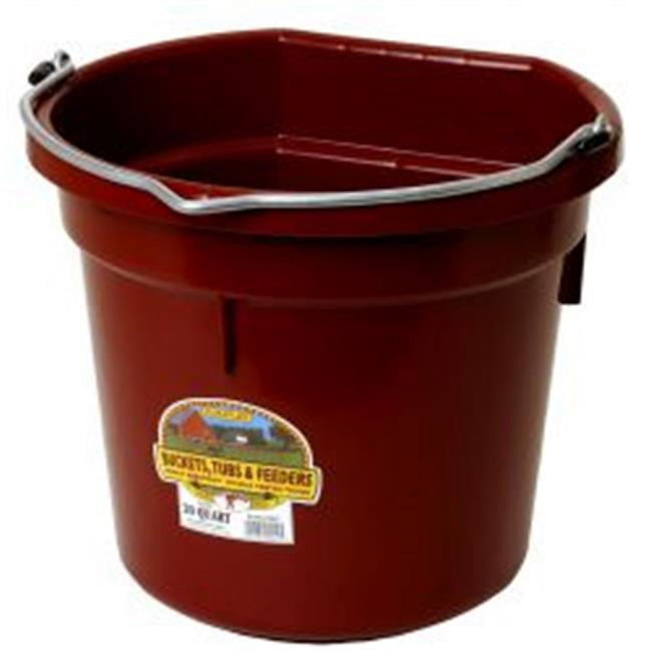 Picture of Miller P20FBBURGUNDY 20 qt. Little Giant Plastic Flat Back Bucket, Burgundy