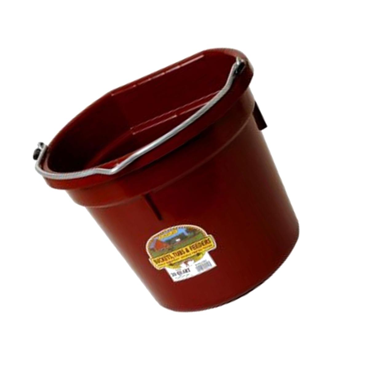 Picture of Miller P20FBBURGUNDY 20 qt. Little Giant Plastic Flat Back Bucket, Burgundy